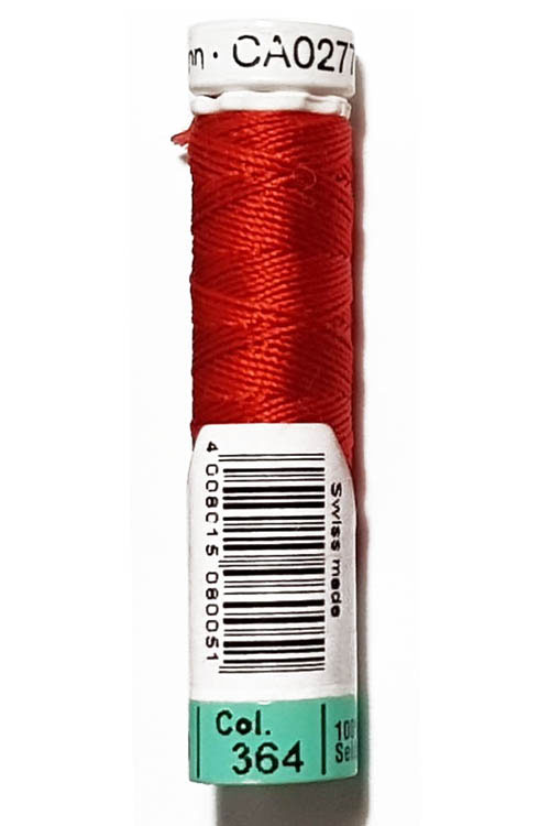 Gütermann Hilo de torzal seda real 10 m color 364 Rojo fuego - Mercería  Noiva