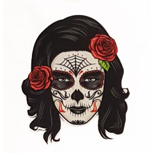 Parche de ropa termoadhesivo Calavera Mexicana Catrina - Mercería