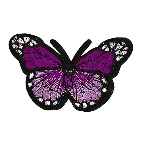 Parche termoadhesivo bordado mariposa grande - Mercería Noiva