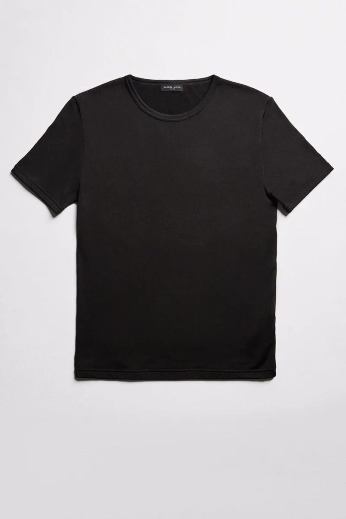 Ysabel Mora Camiseta Térmica Hombre Cuello Redondo Modelo 70103 Talla XL  Negro - Mercería Noiva